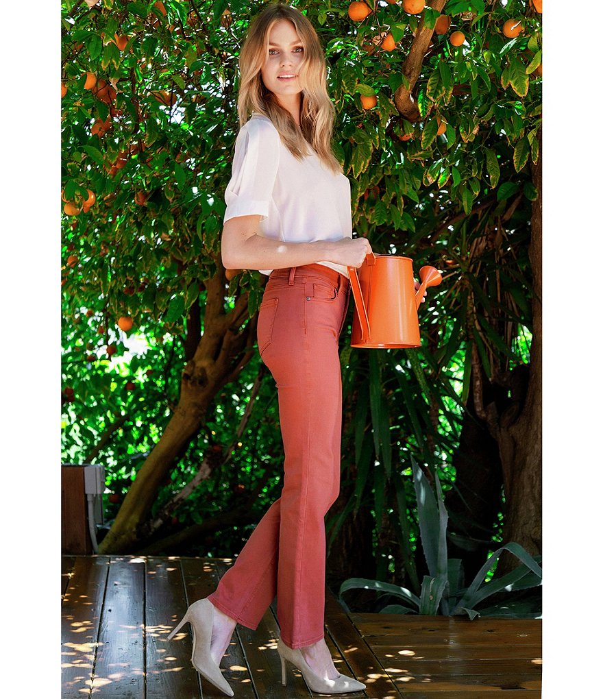 NYDJ Marilyn Straight Leg Mid Rise Bootcut Jeans