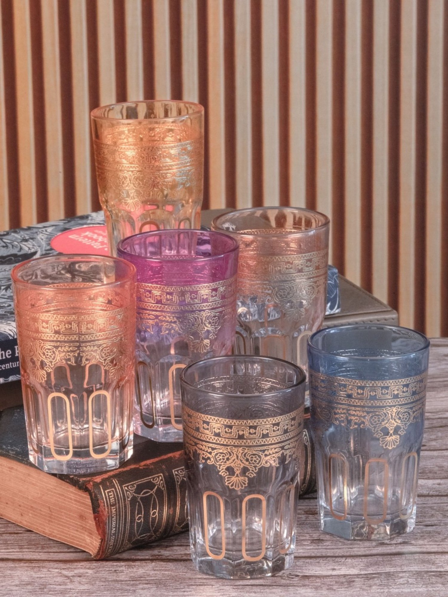 ROXX Transparent Glass Tumbler - Set of 6 (180ml)
