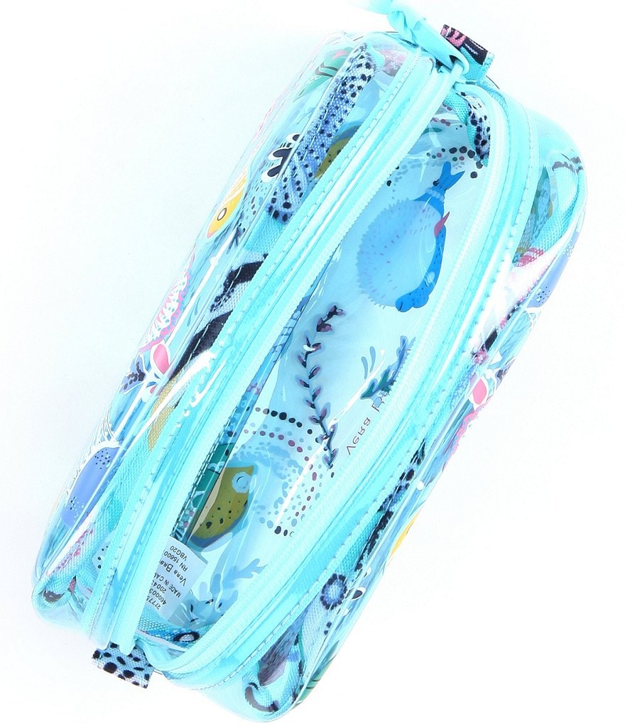 ROYCE New York Leather Large Cosmetic Bag