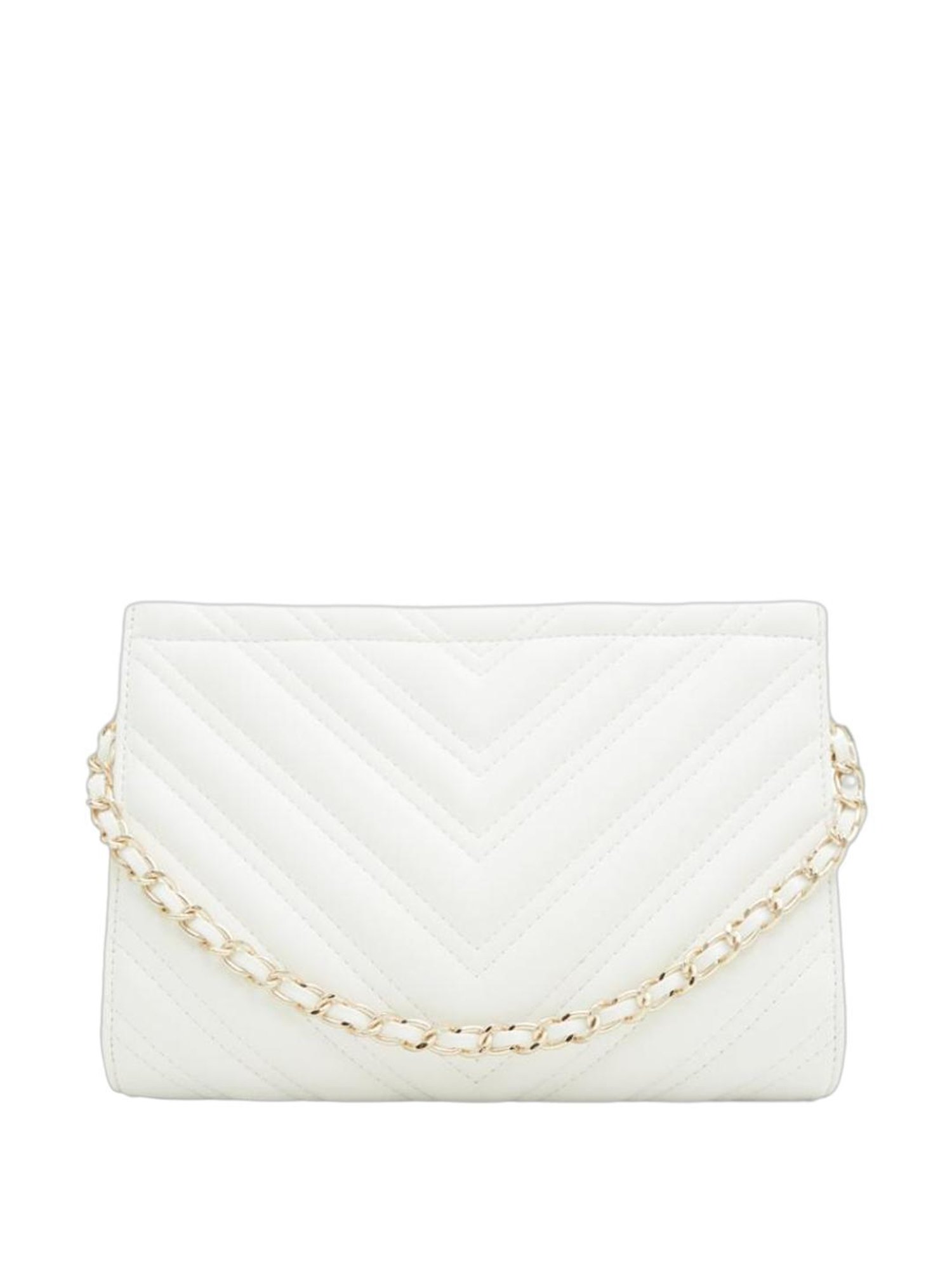 Call It Spring White Quilted Handbag