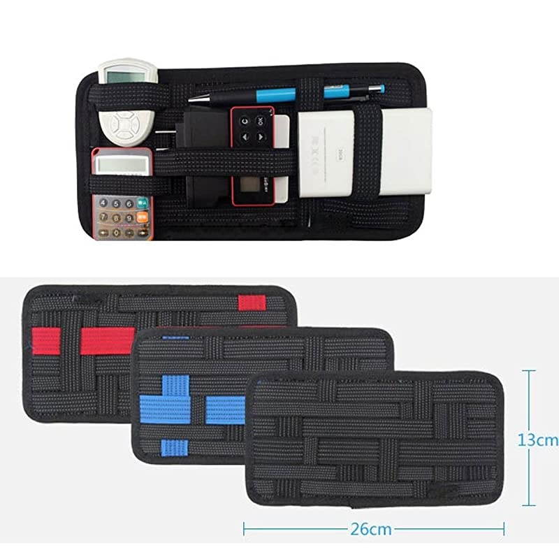 Elastic Electronics Organizer Board Electronic Accessories Travel Gadget Organizers Storage Case Bag for USB Cables Cosmetics Brush Pens 1024 x 512 Inches Black