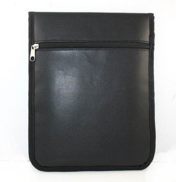 Toptekts D102 Faraday bag Simple PU Leather Protective Anti-tracking Anti-spying GPS Rfid Signal Blocking Blocker Pouch Bag Sleeve Case Cover for 7-10 inches Tablets