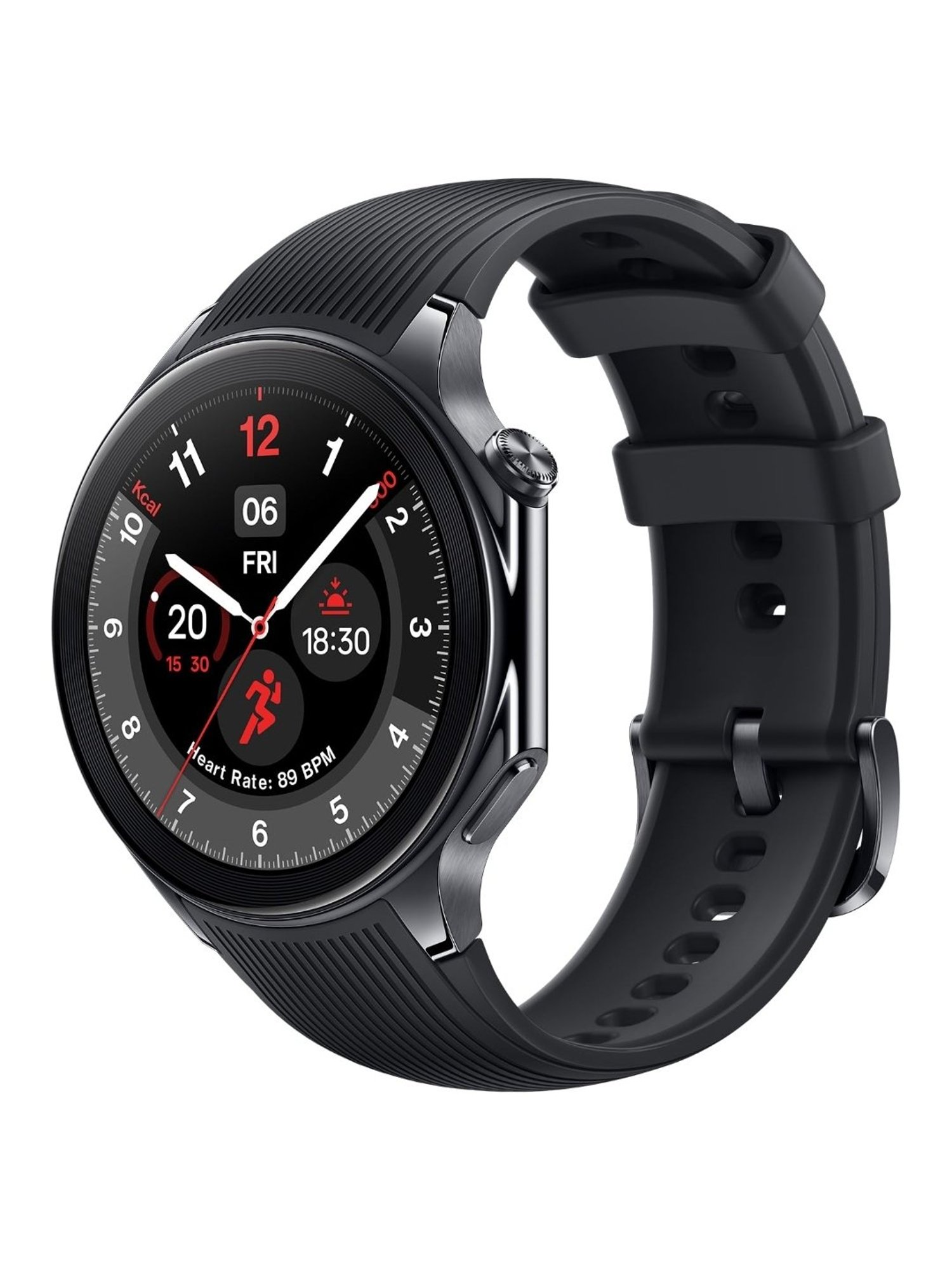 OnePlus Watch 2 BT Calling Smartwatch with 1.43 inch AMOLED Display (Black Steel)