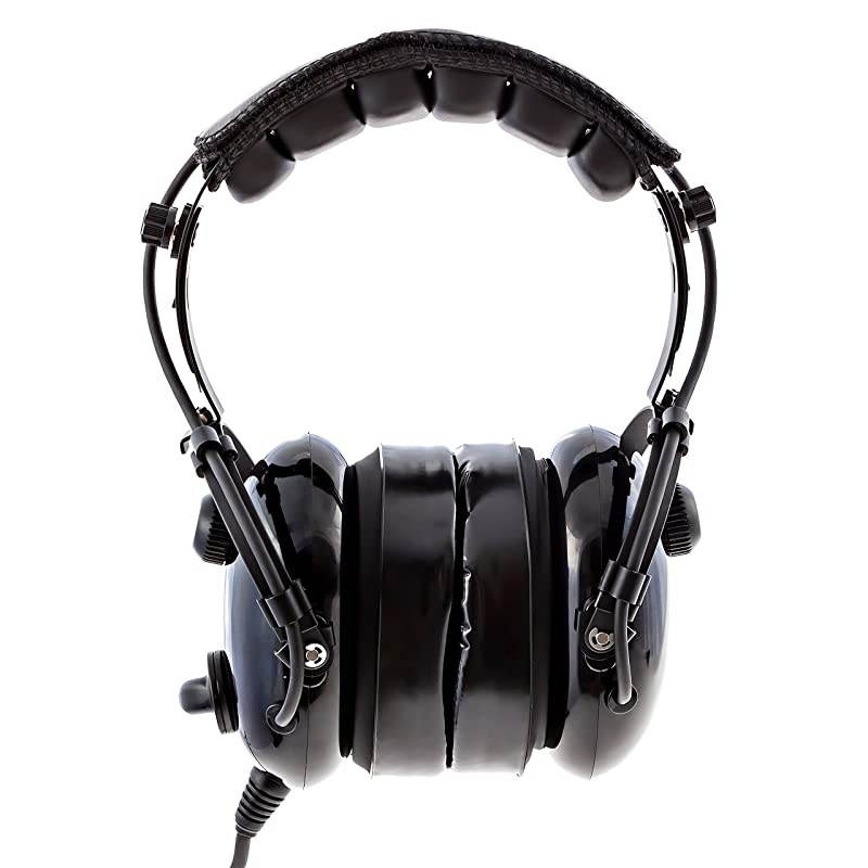 KA-1 Premium Gel Ear Seal PNR Pilot Aviation Headset with MP3 Support and Carrying Case