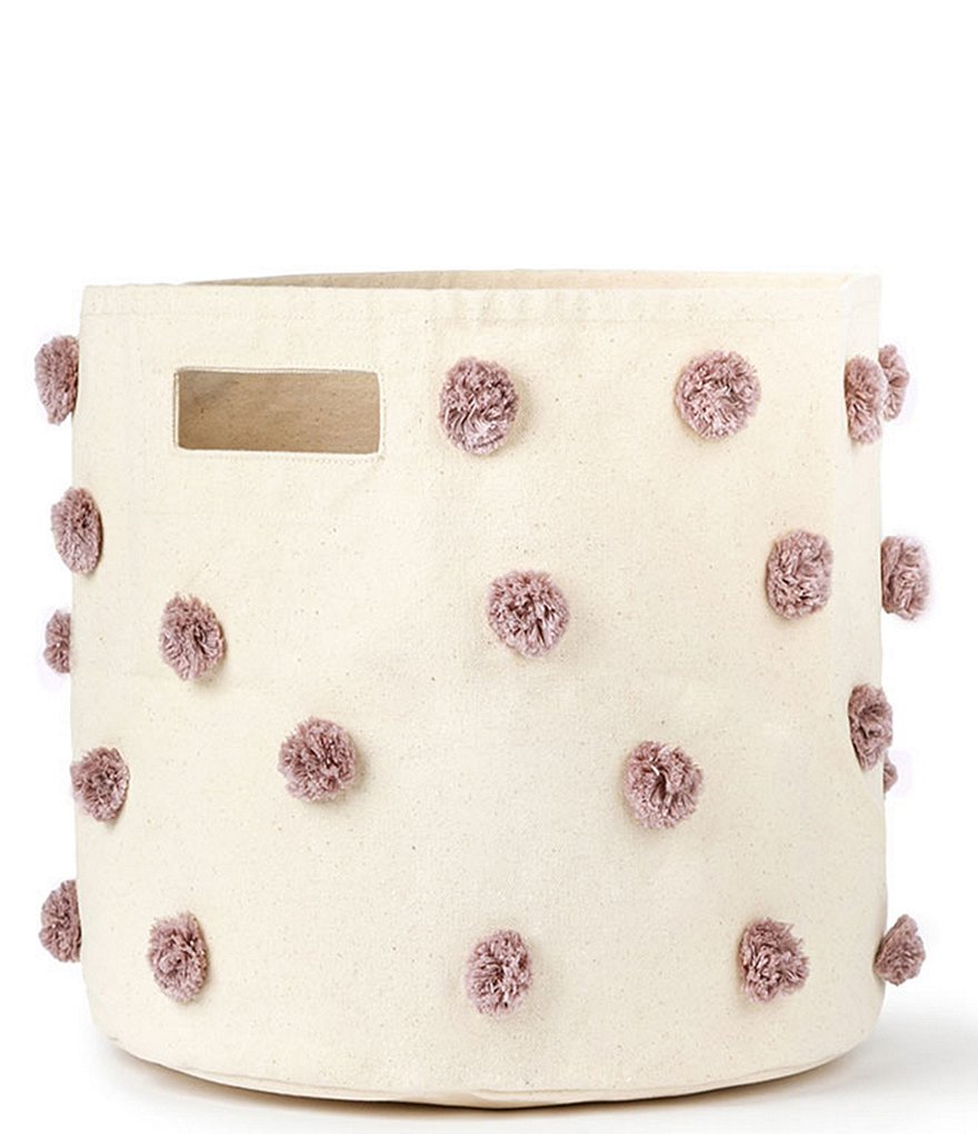 Edgehill Collection Hand-Woven Rattan Market Basket