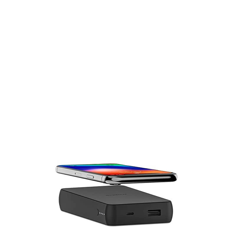 Powerstation Wireless Universal Battery Made for Smartphones Tablets and Other USBC and USBA Compatible Devices 10000mAh Black 401101660