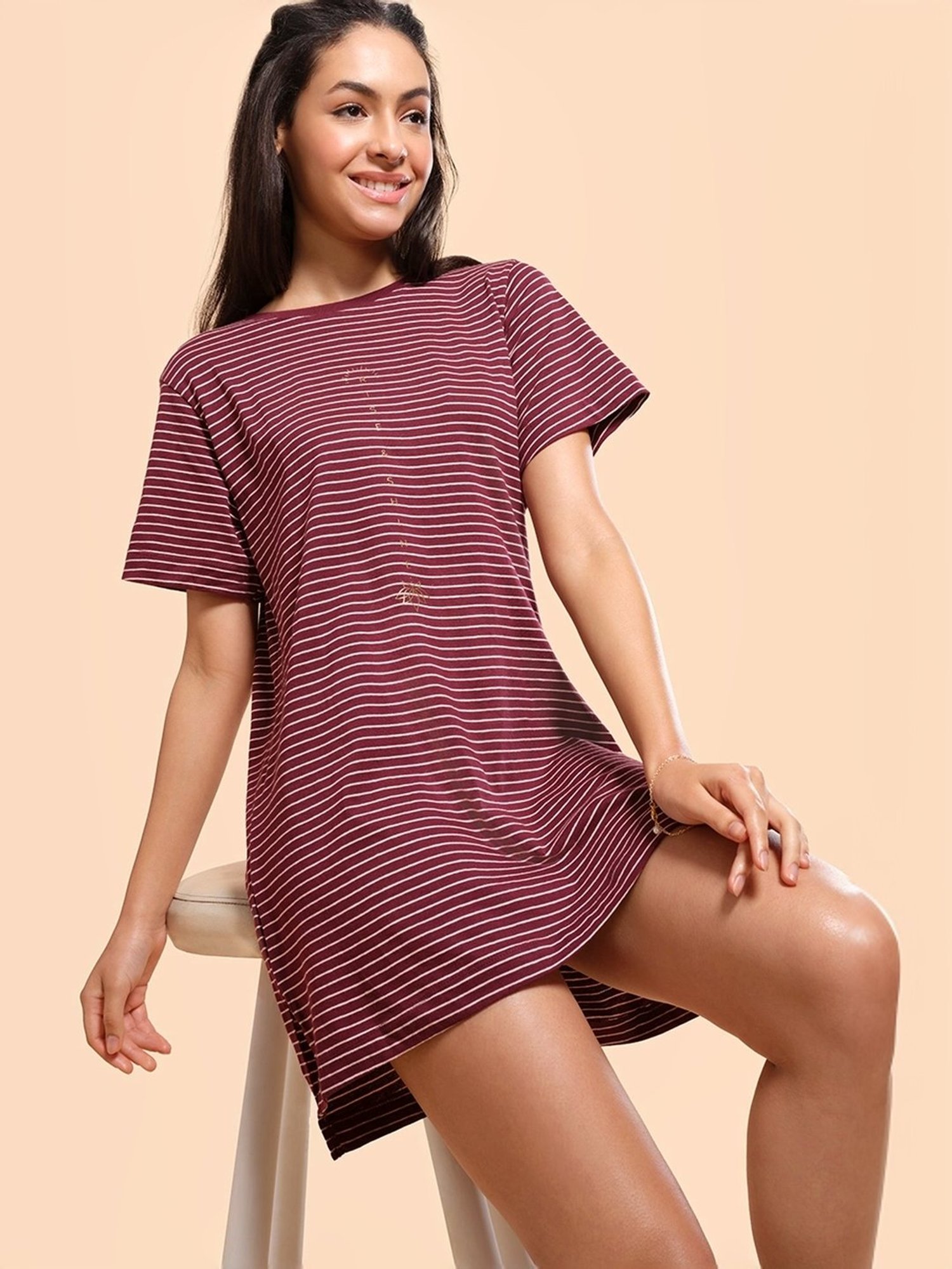 Enamor Charcoal Black Printed Lounge Pants