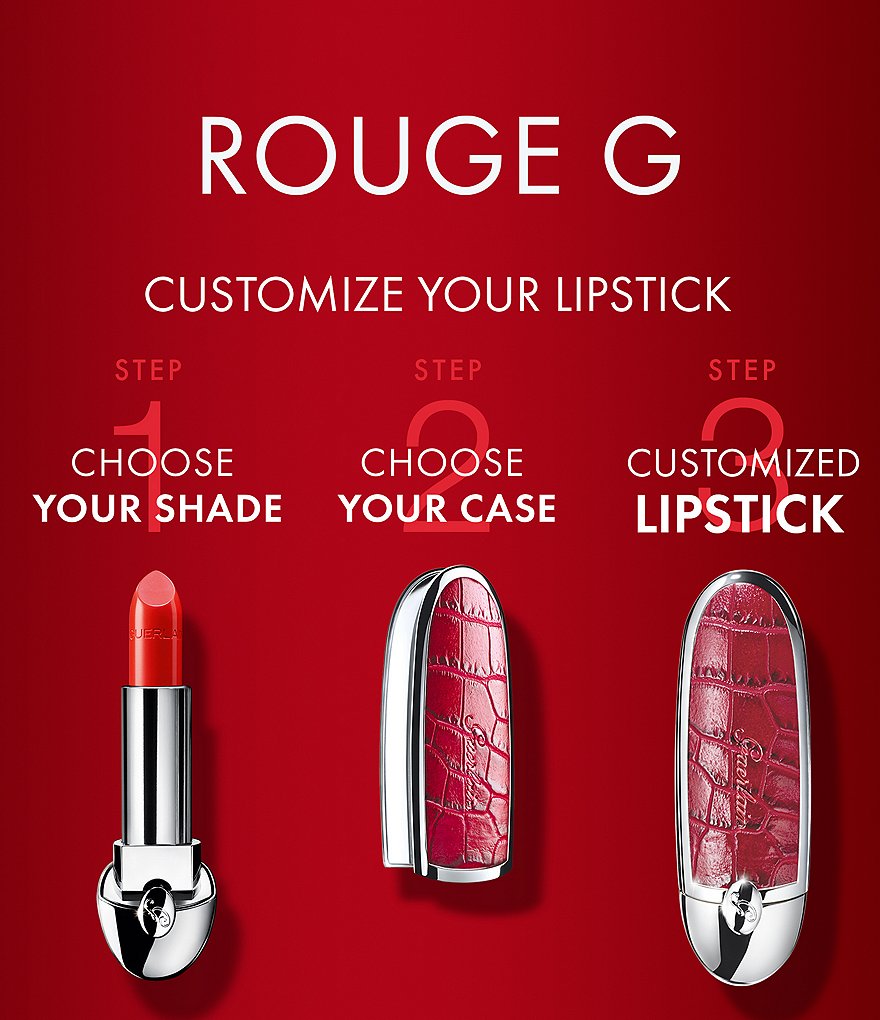 Guerlain Rouge G Sparkling Heart Gem Love Customizable Lipstick Case