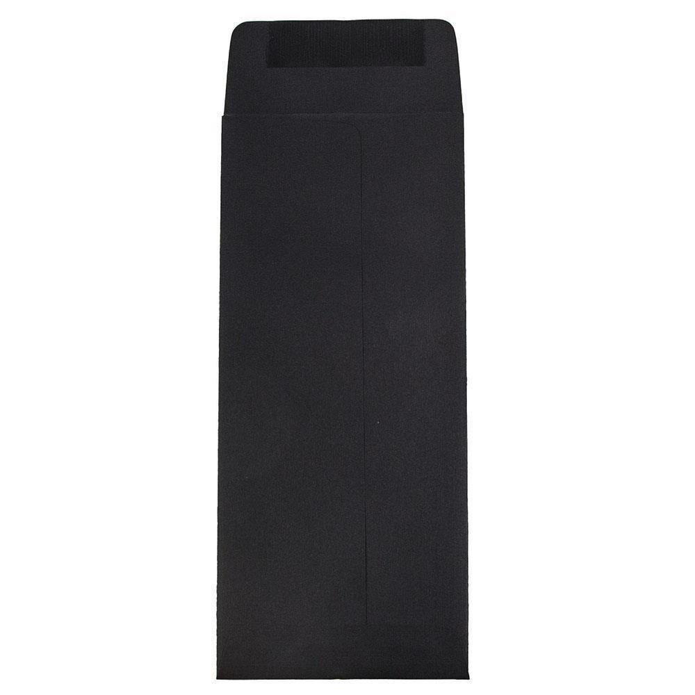 JAM PAPER #14 Policy Business Premium Envelopes - 5 x 11 1/2 - Black Linen - 50/Pack