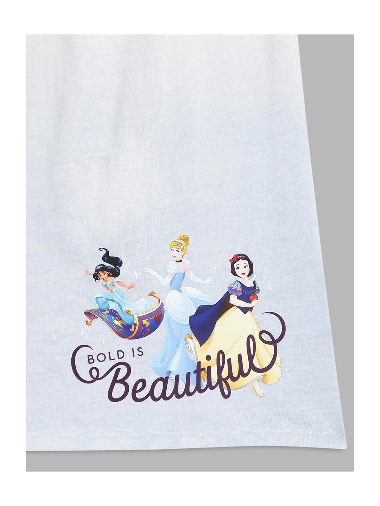 Blue Giraffe Kids Light Blue & White Printed Dress