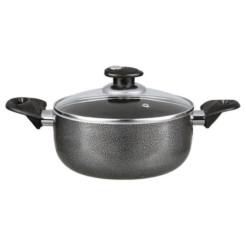 Meyer Corporation Anolon Nouvelle Copper Luxe Hard-Anodized Nonstick Casserole, 4-Quart, Onyx