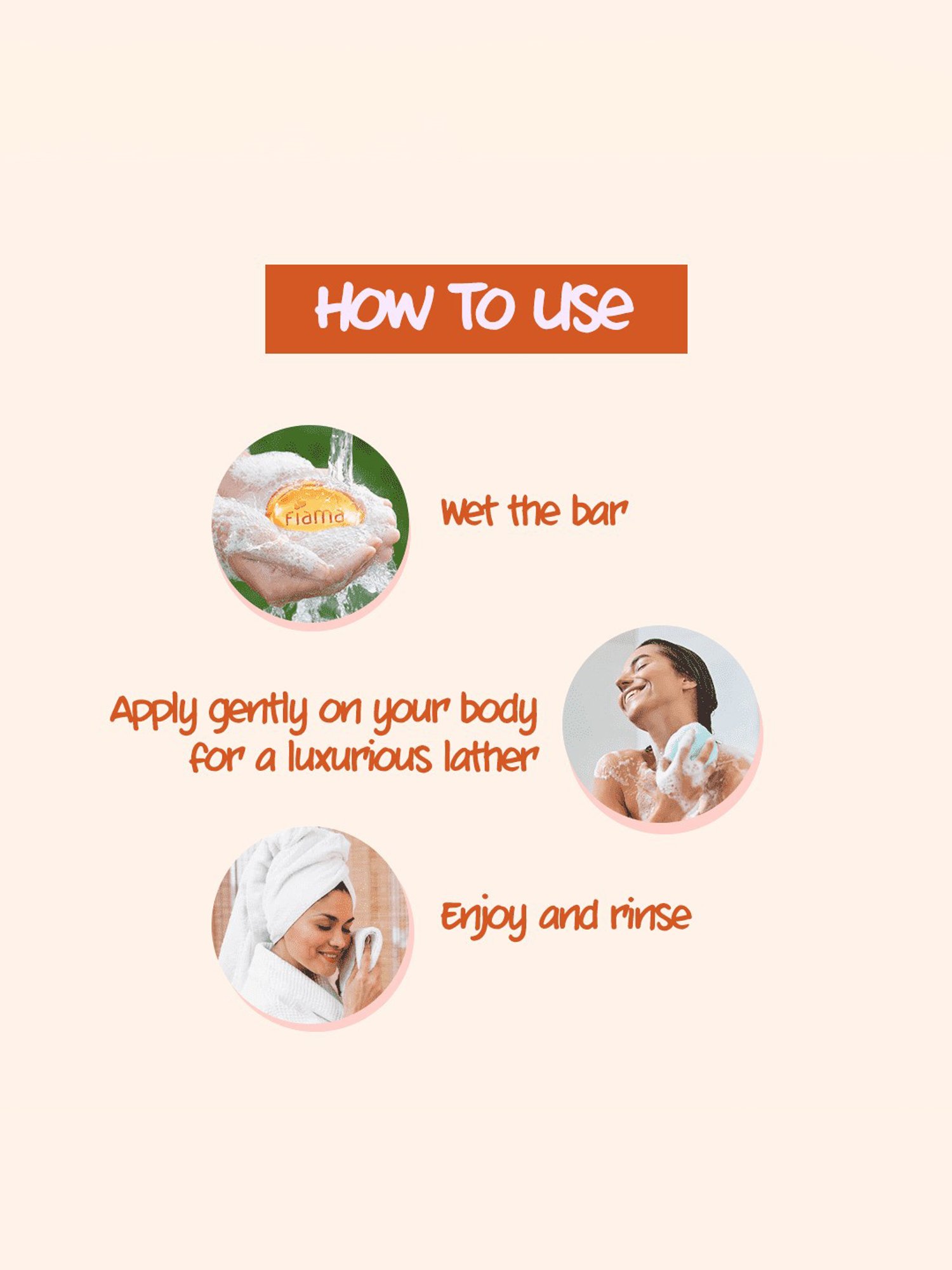 Fiama Peach & Avocado Gel Bar - Pack of 6