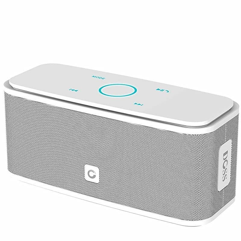 SoundBox Touch Portable Wireless Bluetooth Speakers with 12W HD Sound and Bass 20H Playtime Handsfree Speakers for Home Outdoor TravelWhite