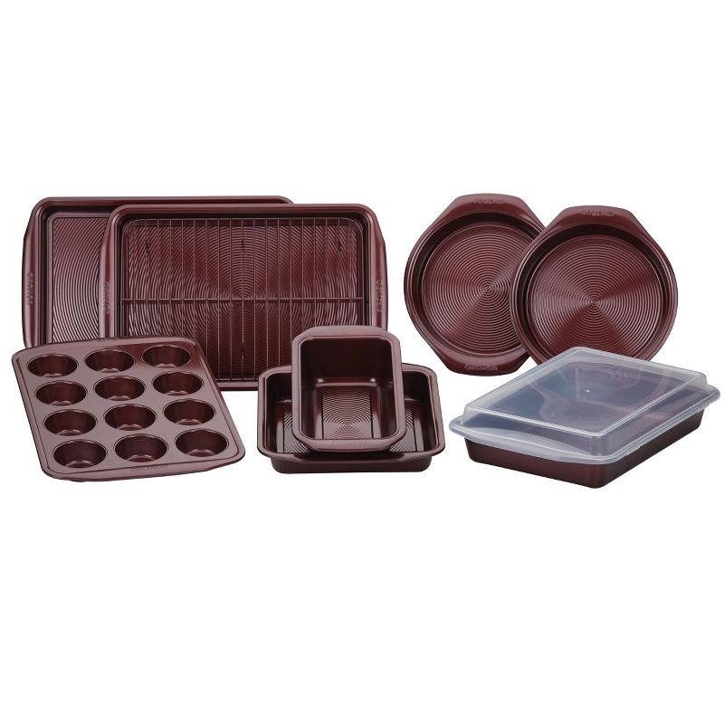 Circulon 10pc Nonstick Bakeware Set Merlot