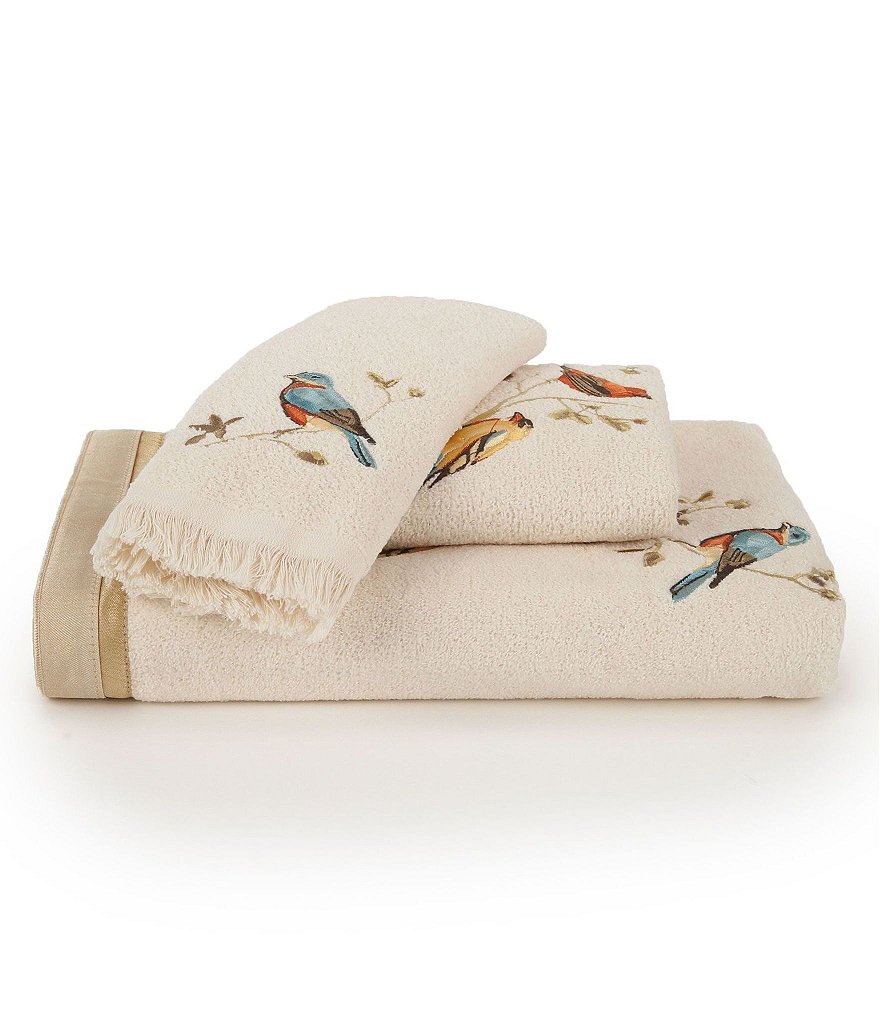 Avanti Linens Gilded Birds Bath Towels