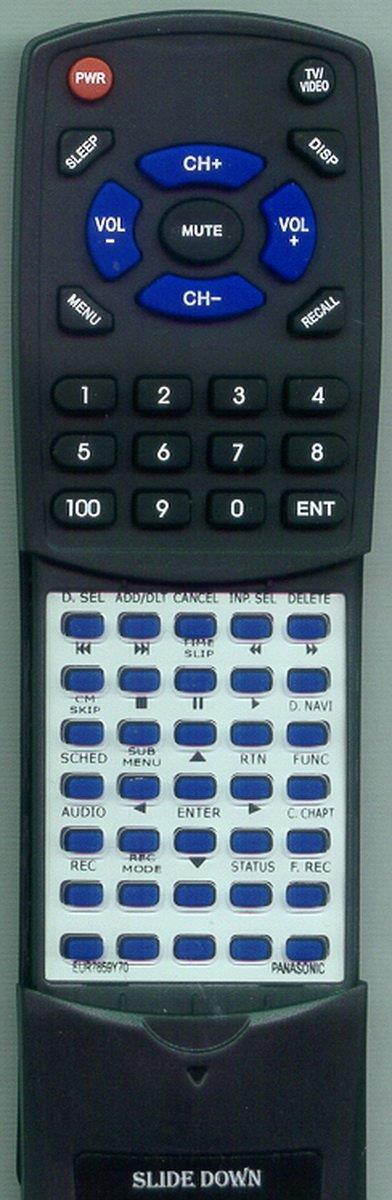 Replacement Remote Control for PANASONIC DMRES36V, DMRES45VS, DMRES35V, DMRES35VS, DMRES46