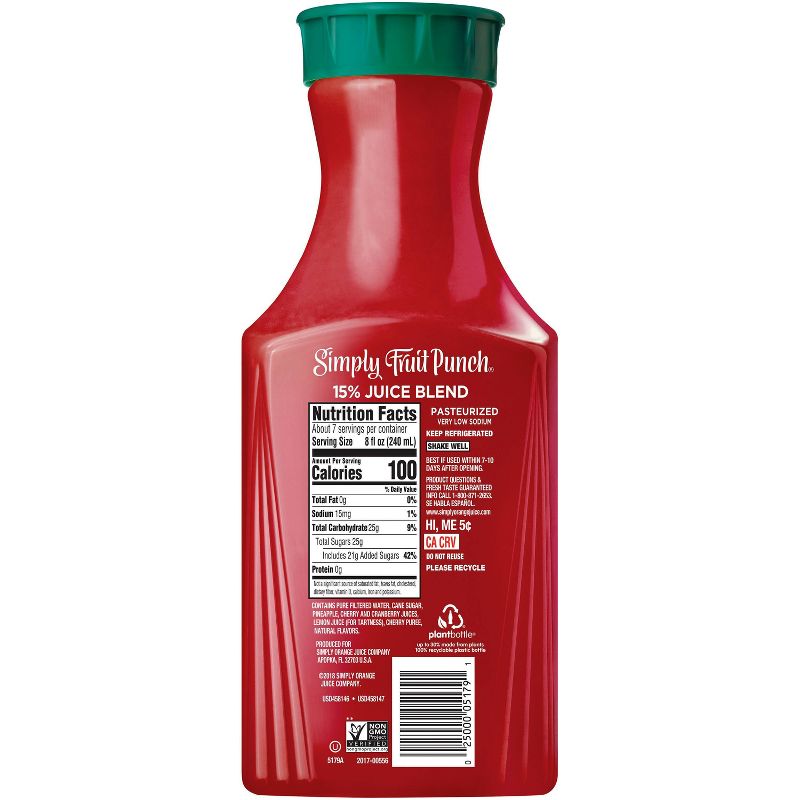 Simply Fruit Punch All Natural Juice Drink - 52 fl oz