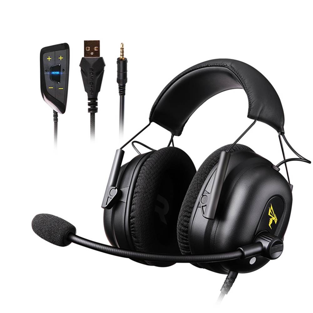 Somic G936N Gaming Headset 7.1 Virtual Gamer Headphone 3.5mm Wired Surround Sound Stereo Earphones with Mic for PS4 PC Games