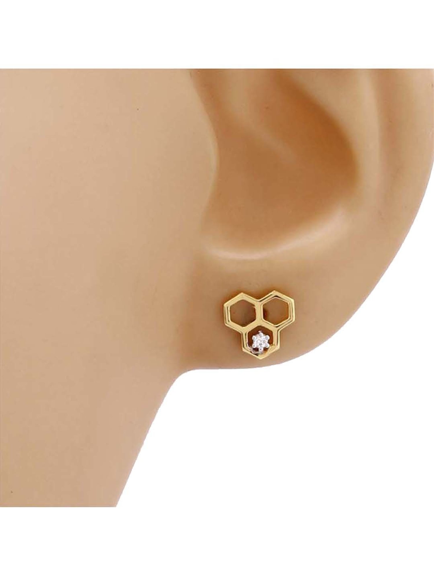 Waman Hari Pethe Jewellers 18k Gold & Diamond Earrings for Women