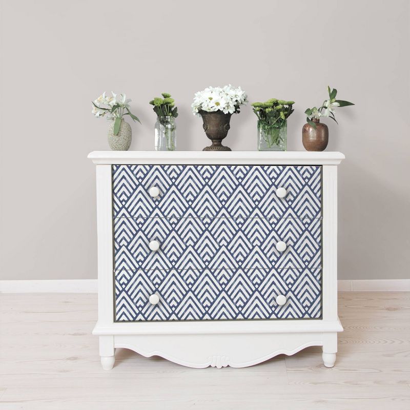 NuWallpaper Arrowhead Peel & Stick Wallpaper Dark Blue