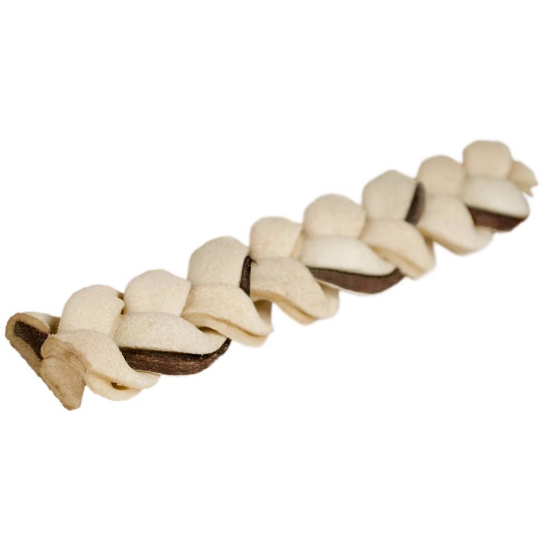 Buffalo Range Jerky Braids Hickory Smoked Flavor Rawhide Chew Dog Treats - 10ct