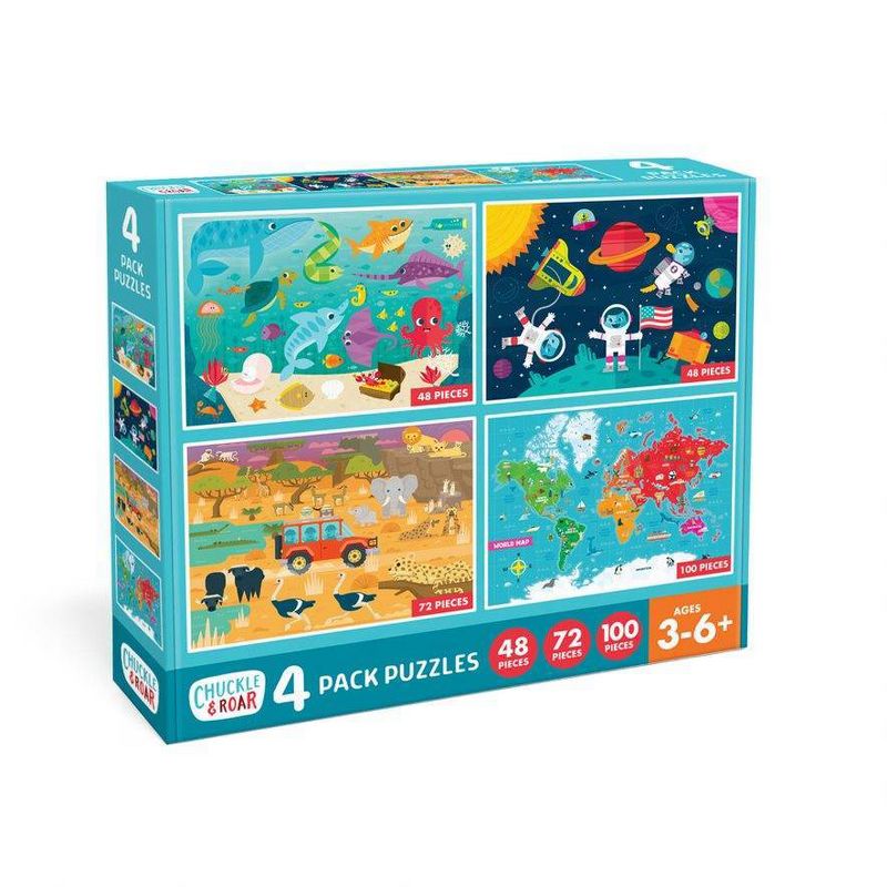 Chuckle & Roar  Jigsaw Puzzles - 4pk