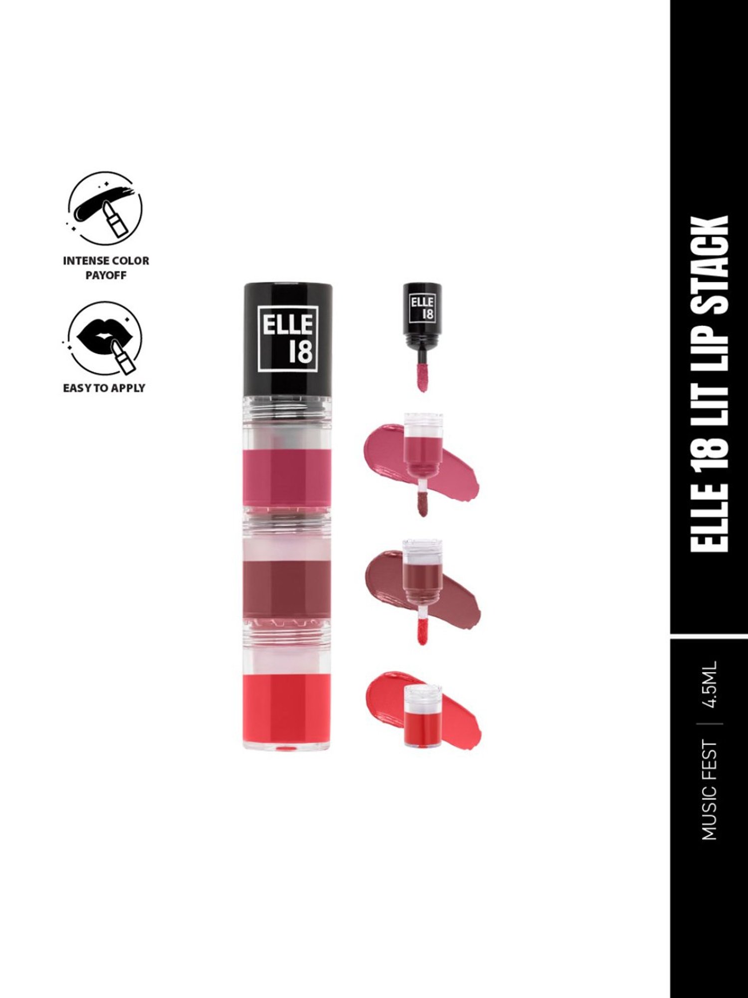 Elle 18 Lit Lip Stack Music Fest - 4.5 ml