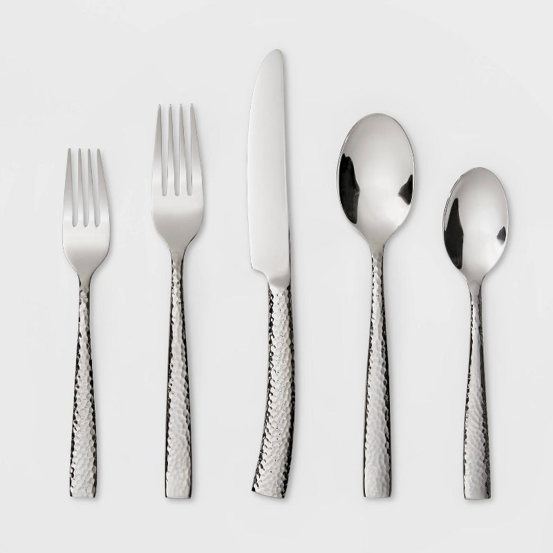41pc Stainless Steel Zehira Frost Silverware Set - Cambridge Silversmiths