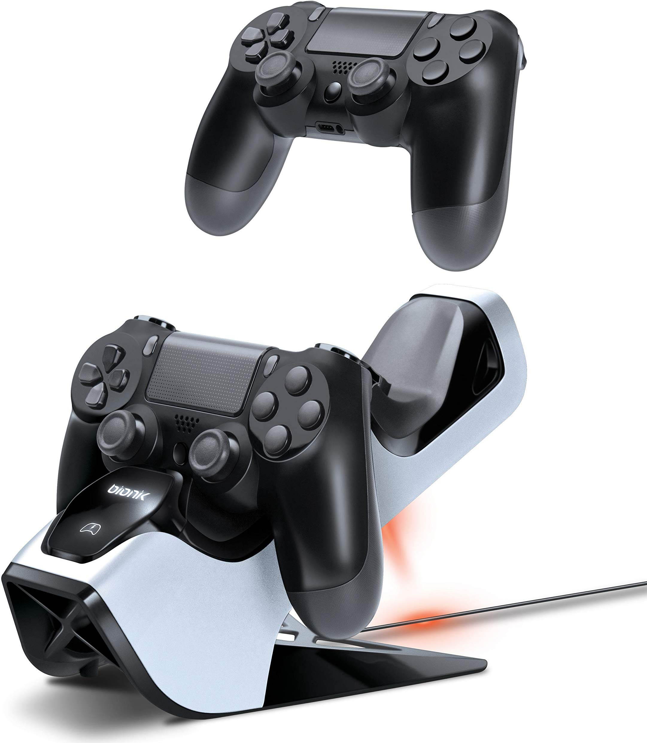 Bionik Power Stand PS4 DualStock Controllers Charger Stand Dock for PlayStation 4