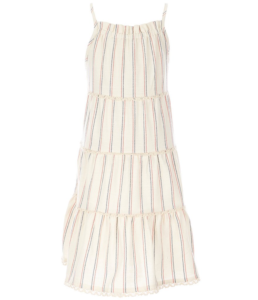 Copper Key Big Girls 7-16 Stripe Tiered A-Line Dress