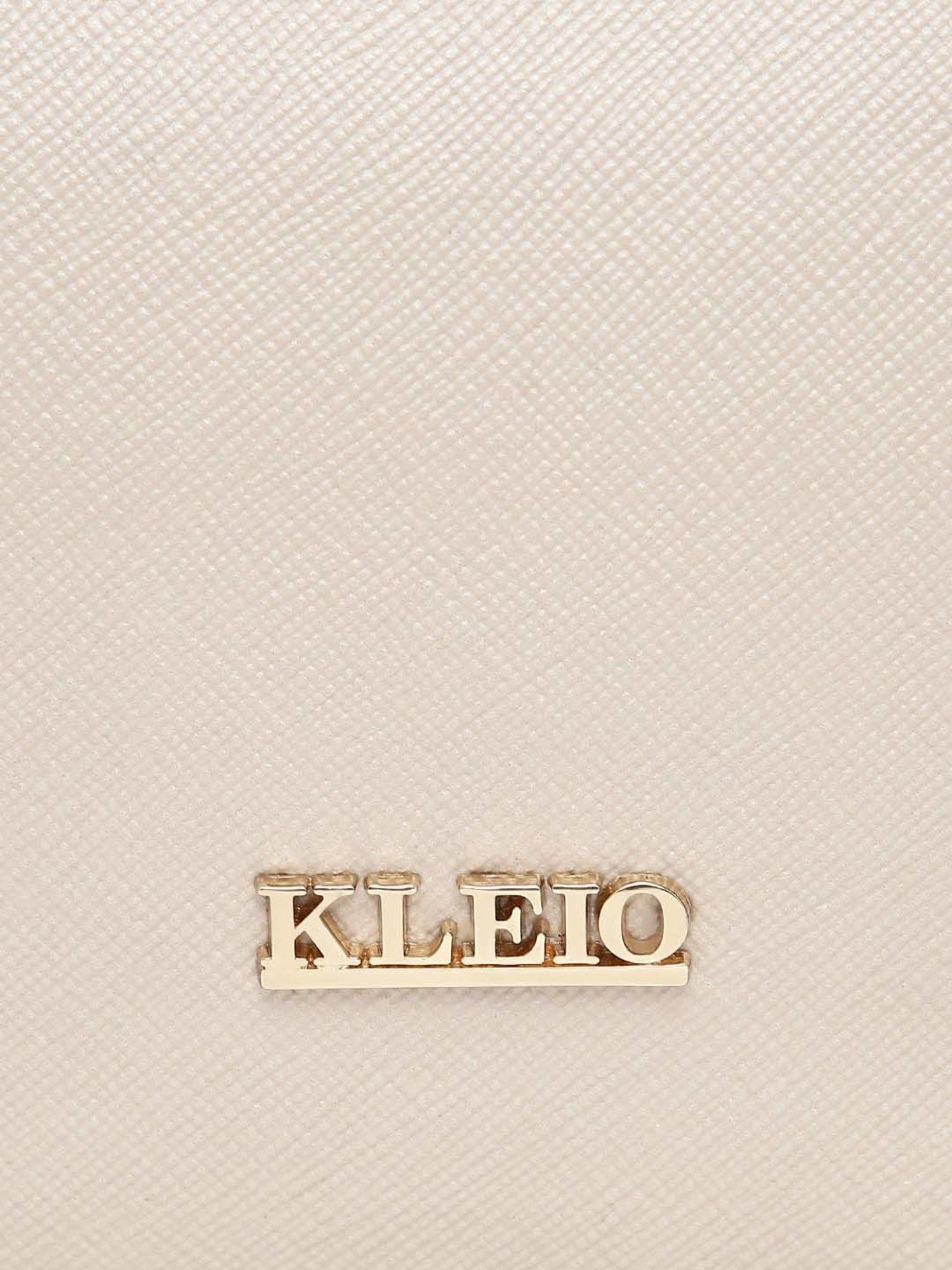 KLEIO Cream Solid Small Sling Handbag
