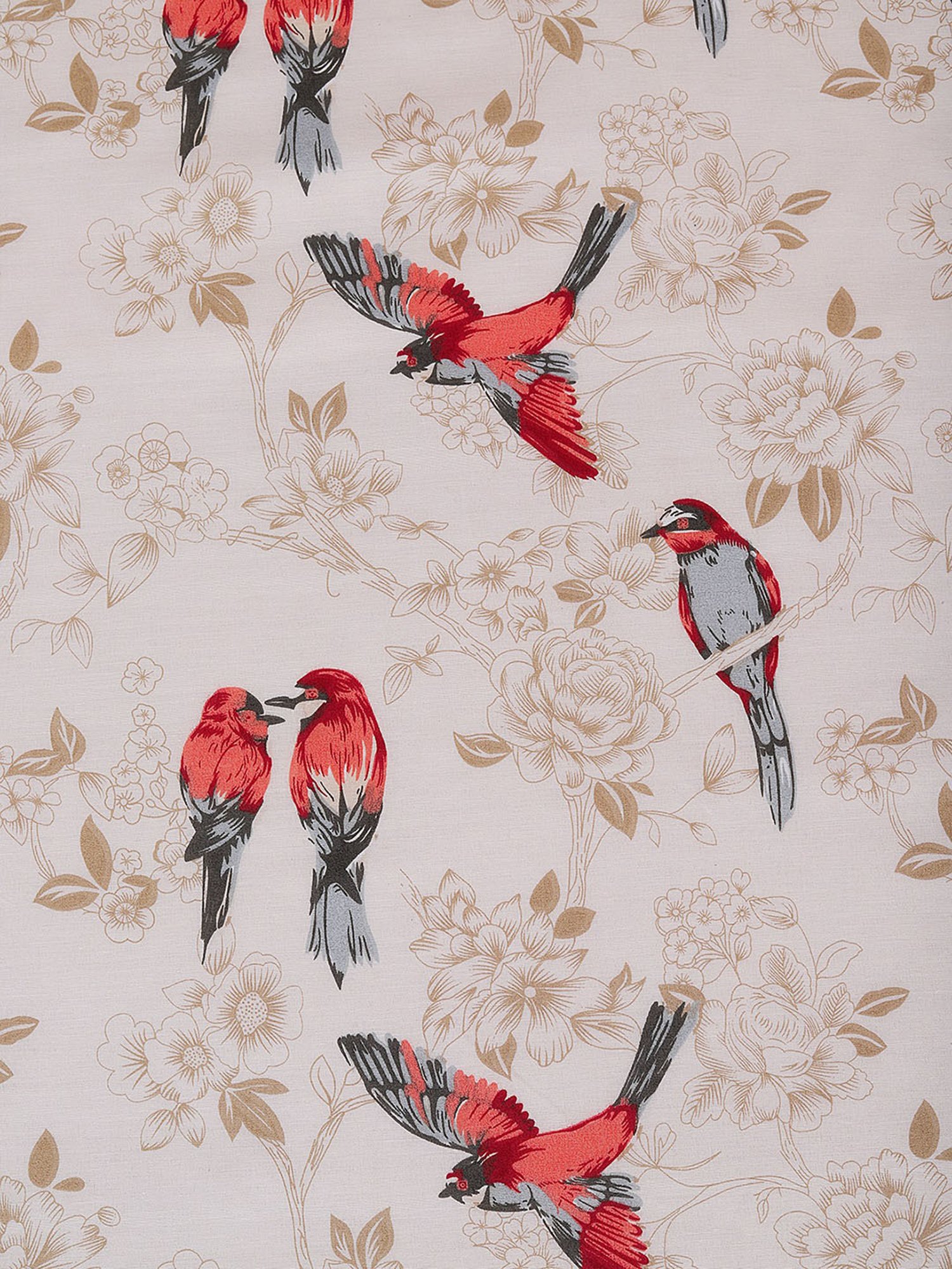 Romee Cream Cotton Floral Blankets Quilts and Dohars