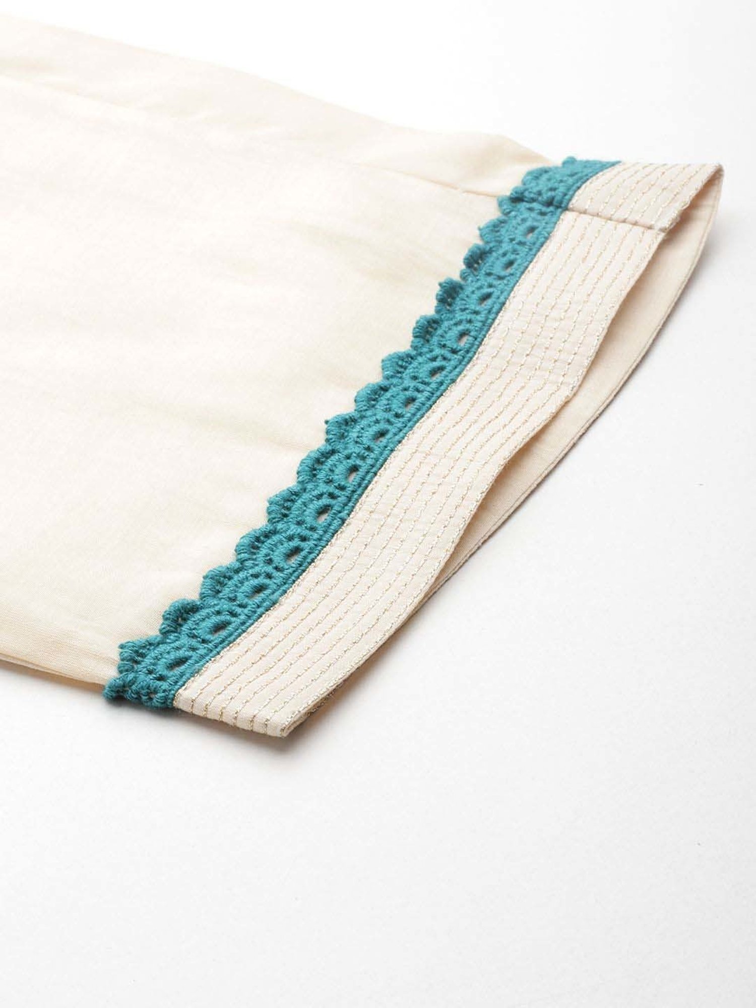 Libas Blue Printed Kurta Pant Set