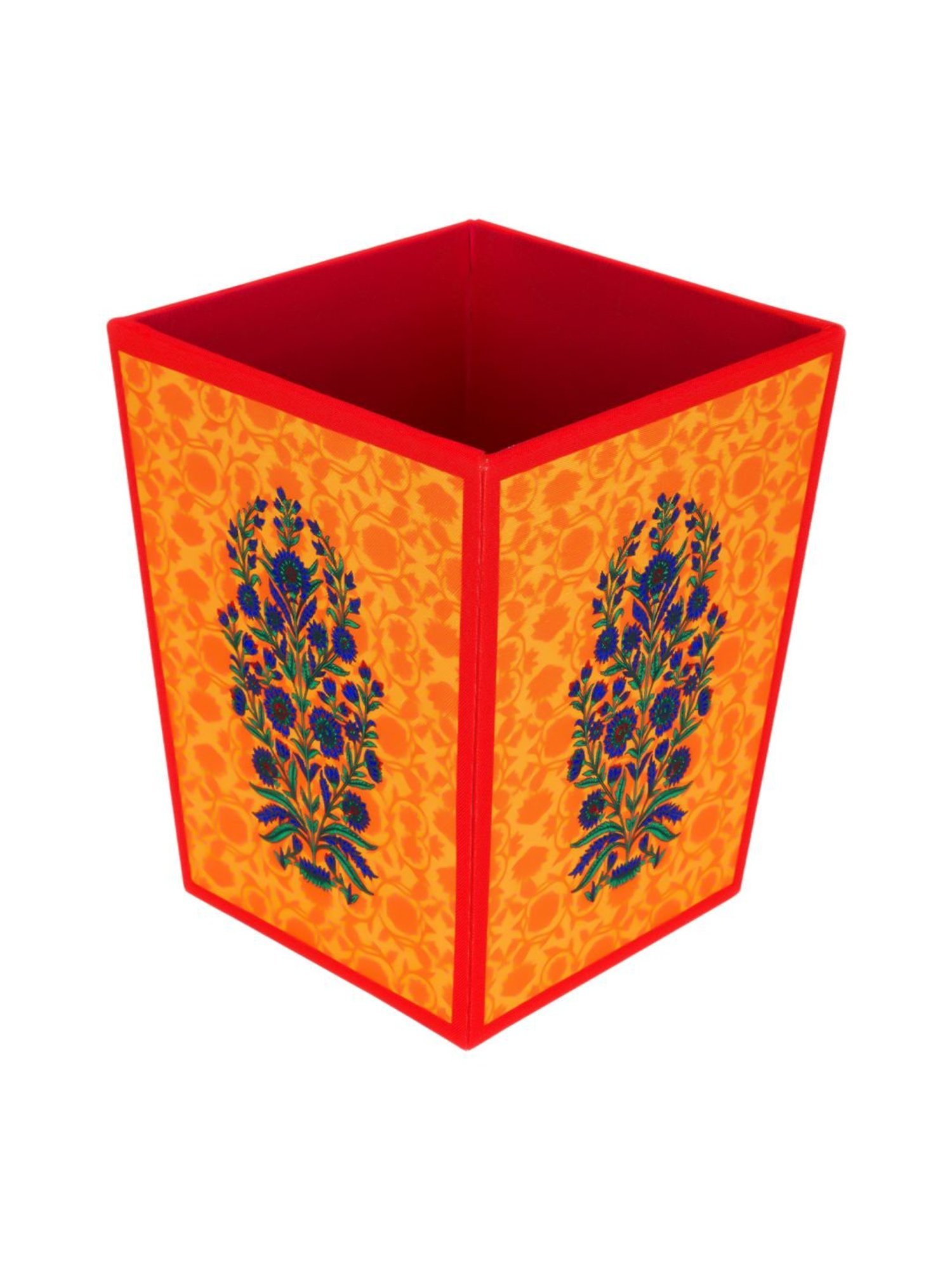 SEJ by Nisha Gupta Mustard Wooden Open Dry Bin - 11.5 Litres