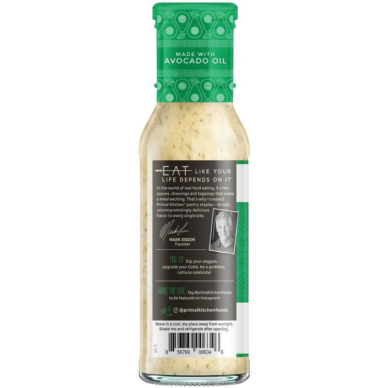 Primal Kitchen Dairy-Free Green Goddess Dressing with Avocado Oil - 8fl oz