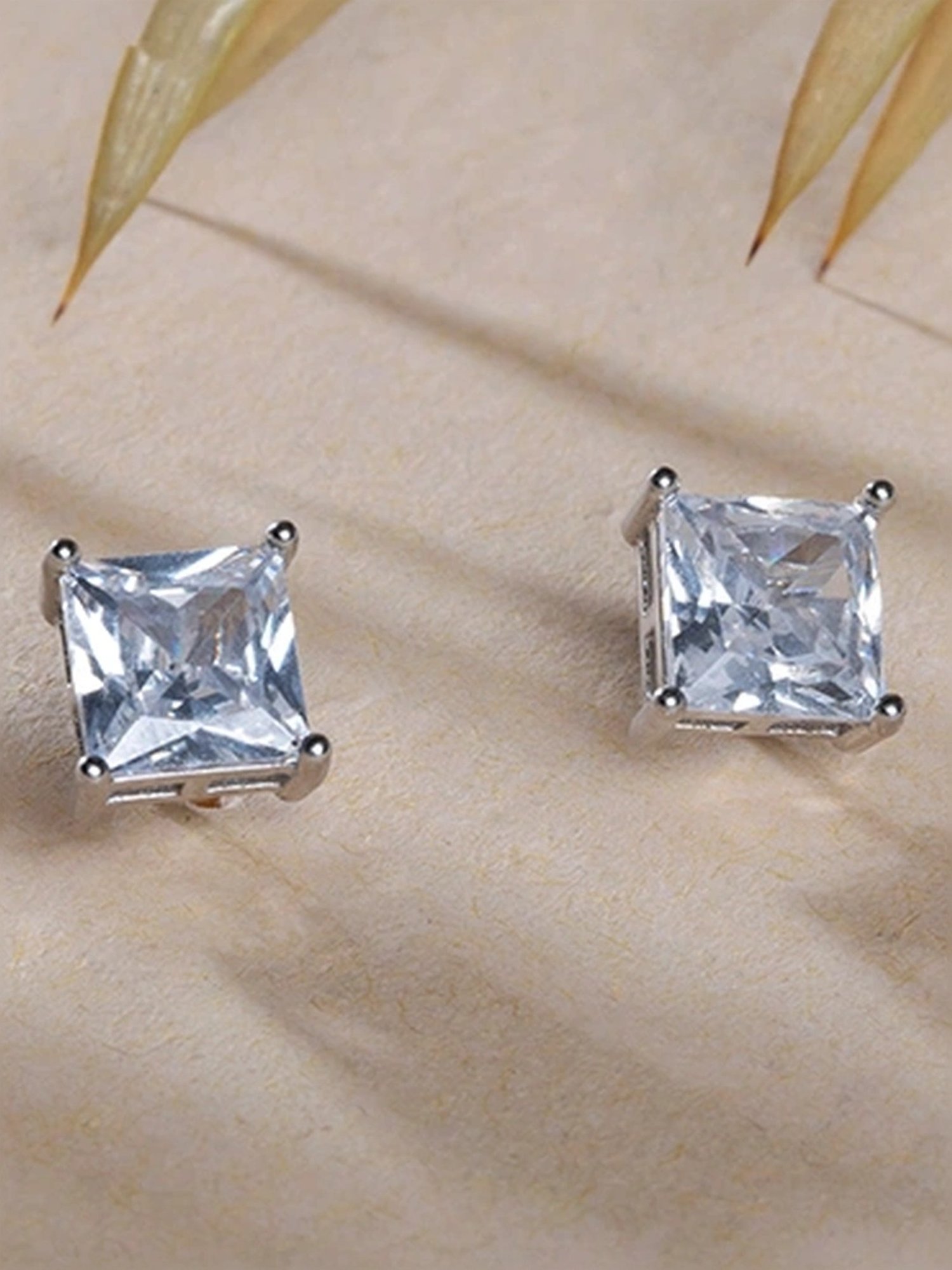 Touch925 Sterling silver Classic CZ Silver Tops for Women & Girls