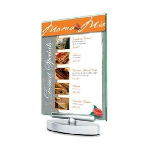 Deflect-o 691490 Sign Holder 7" x 5" - Plastic - 1 Each - Clear