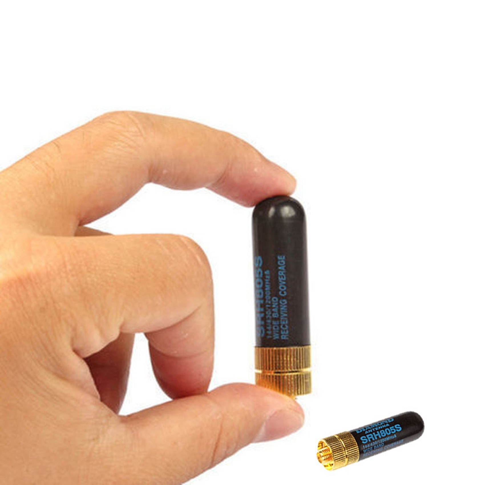 10 PCS Dual Band UHF+VHF SRH805S SMa Female Antenna with NA-805 SMA Female Dual Band Short Nagoya Antenna