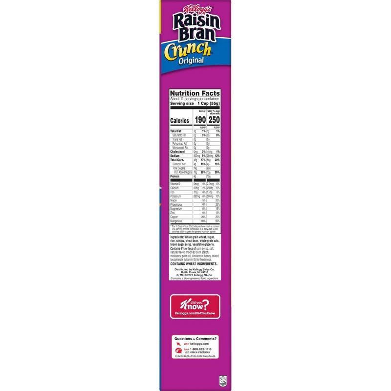 Raisin Bran Crunch Original Breakfast Cereal - 22.5oz - Kellogg's