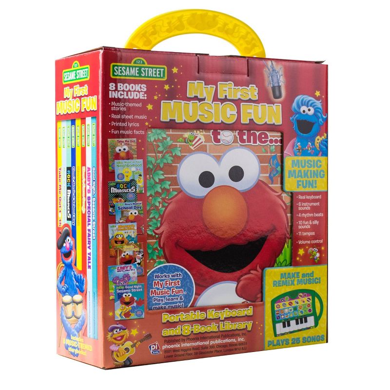 Pi Kids Sesame Street My First Music Fun Keyboard Composer & 8-Book Library Boxed Set