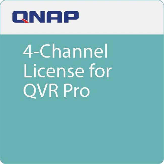 QNAP LIC-SW-QVRPRO-4CH QNAP QVR Pro 4 Channel License (QVR Pro Gold is required)