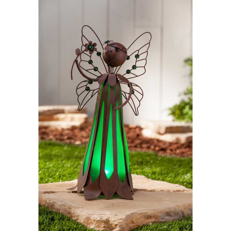Garden Meadow Set of 2, 15.75" Solar Lighted Garden Meadow Garden Fairy