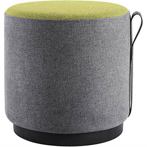 Lorell LLR86937 16.9 x 16.9 x 16.9 in. Contemporary Collection Round Foot Stool, Gray
