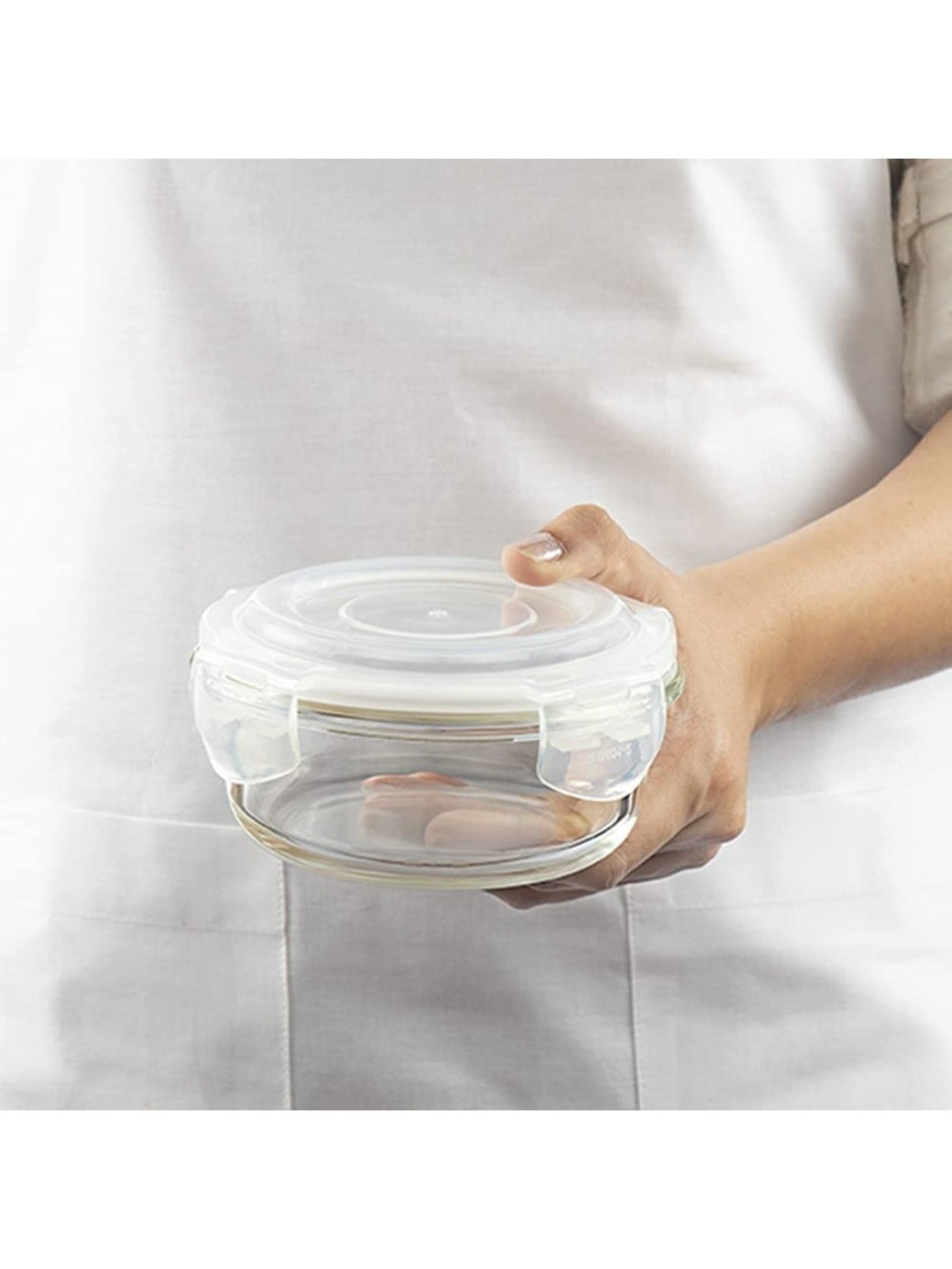 Borosil transparent Glass Containers (720 ml)