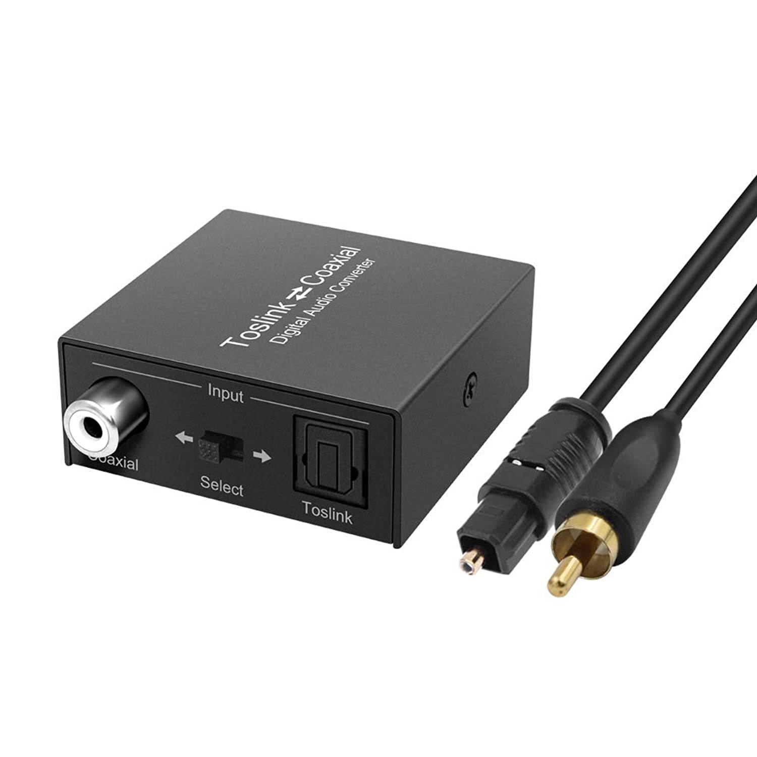 Digital Coaxial to Optical Converter, Bi-Directional Coax Digital Audio Converter