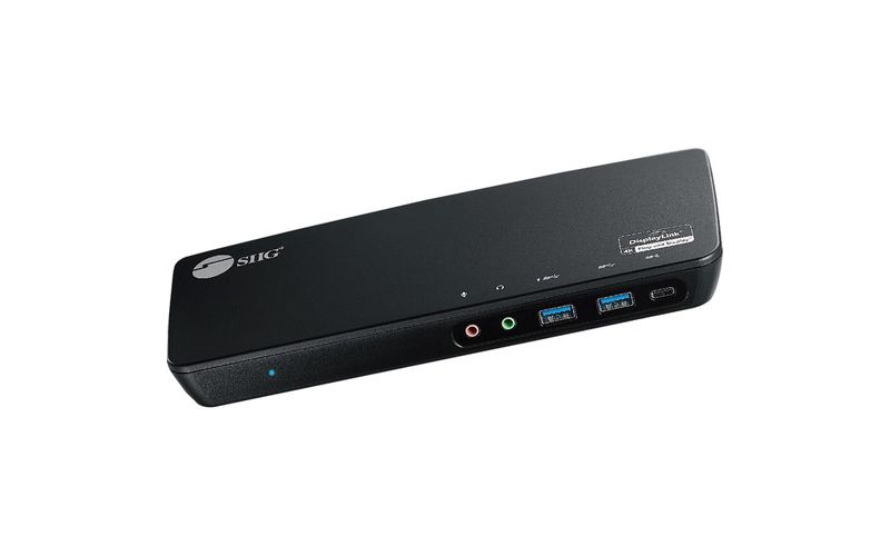 SIIG USB-C Triple 4K Video Docking Station with Power Delivery - for Notebook/Desktop PC - 85 W - USB Type C - 6 x USB Ports - 2 x USB 2.0
