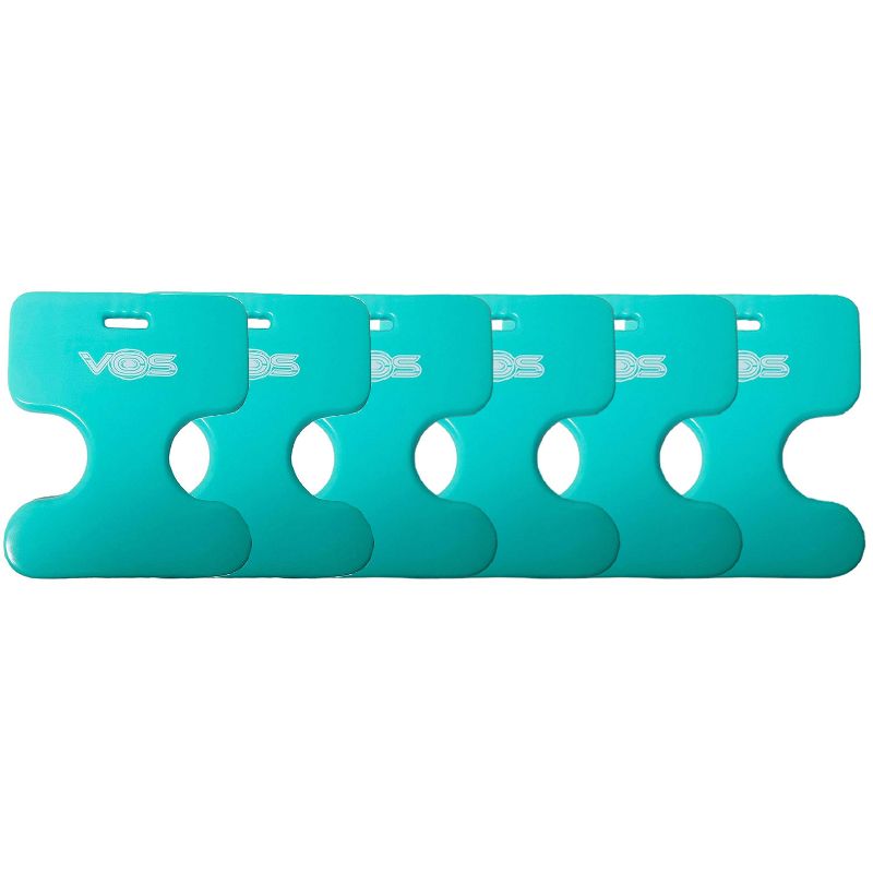 Vos Oasis Water Saddle Swimming Pool Float Lounge Seat for Adults & Kids, Made with UV Resistant Closed-Cell Foam for Floating, Seafoam Green (6 Pack)