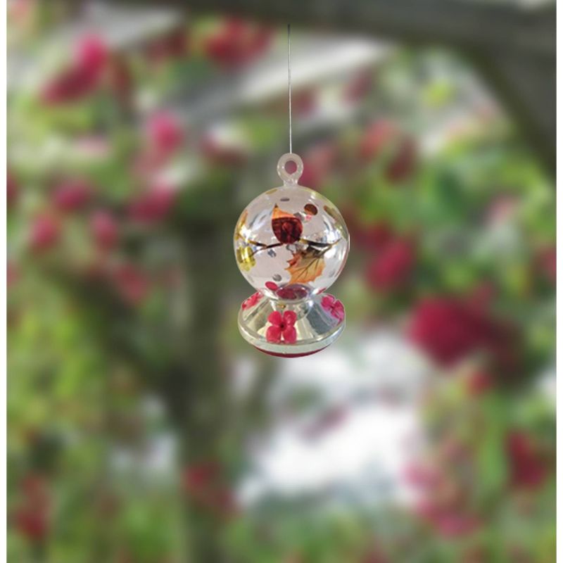 7.75" H Glass Bird Feeder - Creative Motion