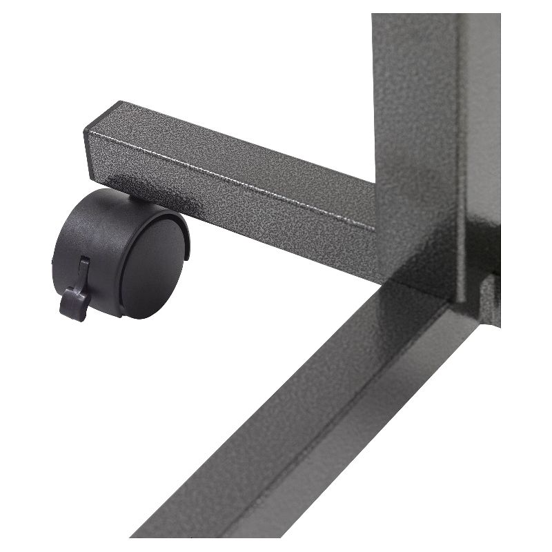 Drive Medical Non Tilt Top Overbed Table, Silver Vein