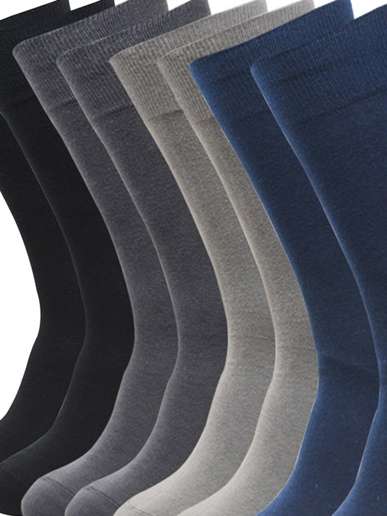 BALENZIA Multicolor Calf Length/Crew Length Socks - Pack of 8